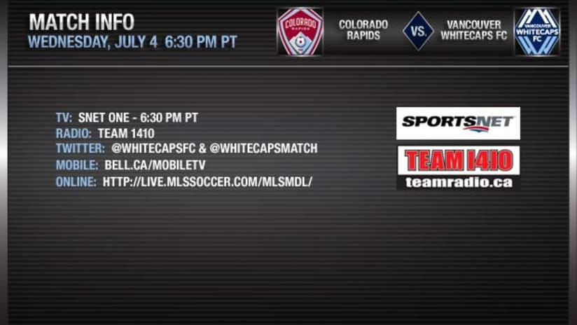 Colorado Rapids vs. Whitecaps FC