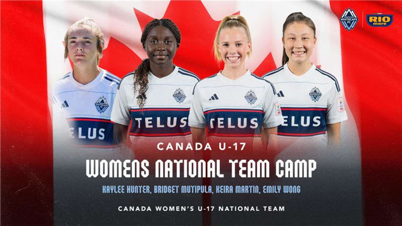 Four 'Caps called up to Canada U-17 camp in Portugal