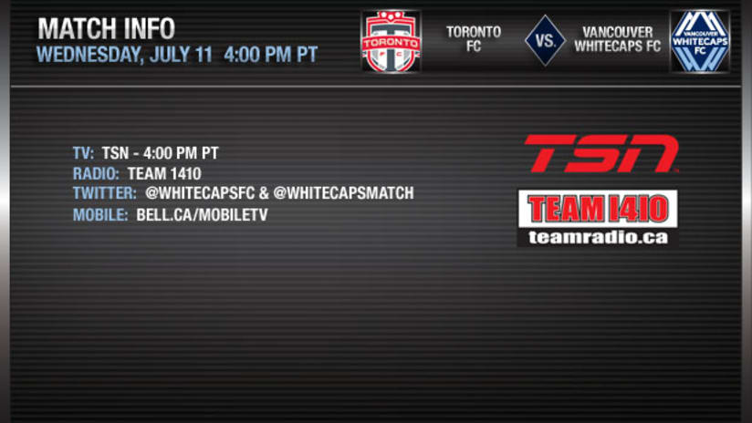 Match Information - Toronto FC vs Whitecaps FC
