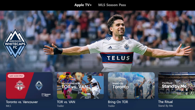How to watch Whitecaps FC vs. Toronto FC FREE on Apple TV