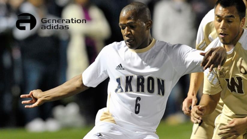 University of Akron striker Darlington Nagbe (Ernie Aranyosi)