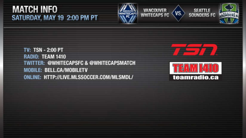 Match Information - Whitecaps FC vs Seattle Sounders FC
