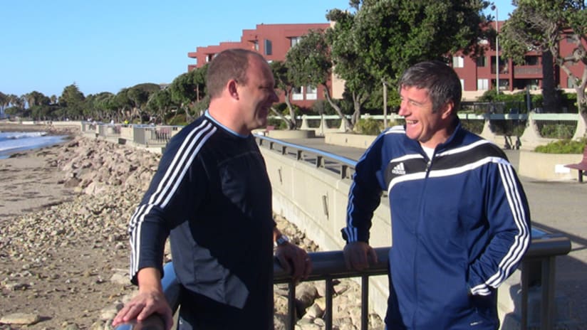 Tommy Soehn and Colin Miller at Ventura Beach, CA
