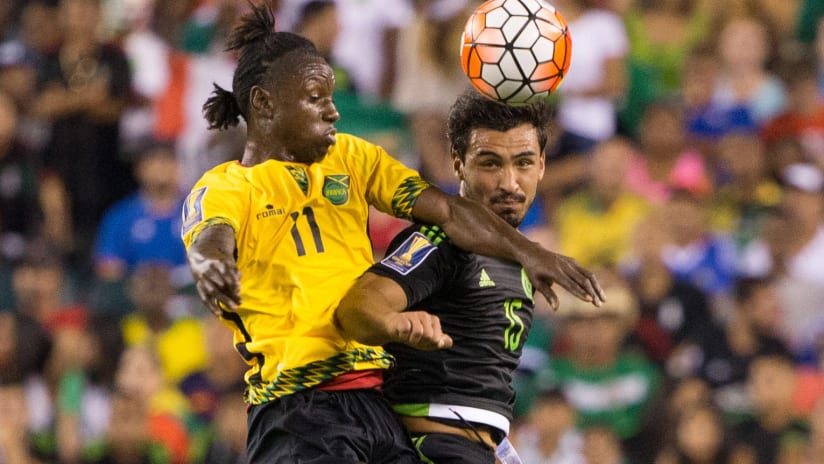 Darren Mattocks with Jamaica vs. Mexico - Gold Cup final