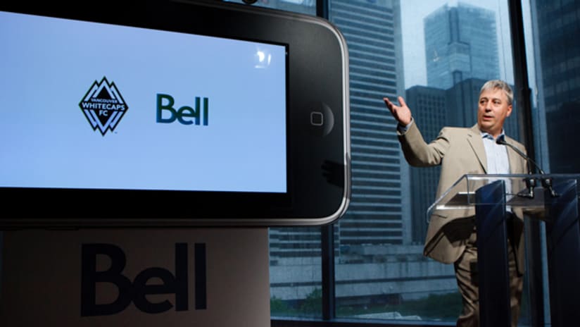 Whitecaps FC matches will be available on Bell mobile phones (Bob Frid)