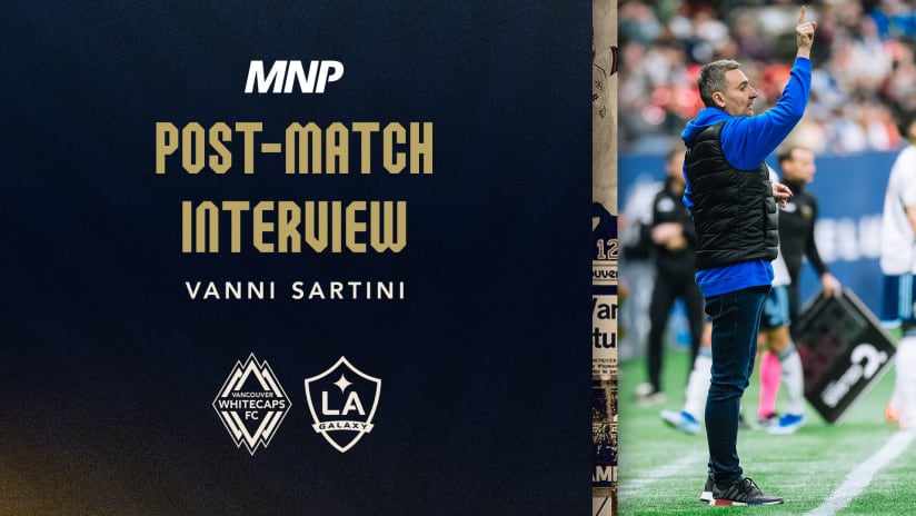 Post-Match Media Availability: Vanni Sartini | April 13, 2024, Presented by MNP