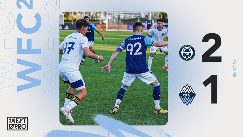 WFC2 fall 2-1 to Ventura County FC in hard fought match