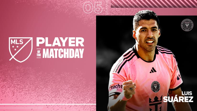 Inter Miami's Luis Suárez named Player of the Matchday