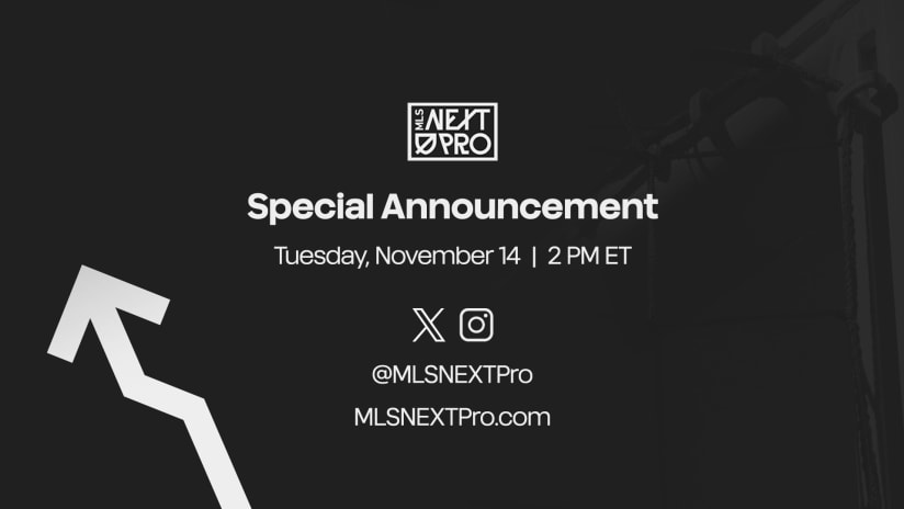 LIVE: MLS NEXT Pro Special Announcement