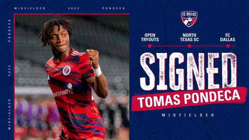 FC Dallas Signs North Texas SC Attacking Midfielder Tomas Pondeca