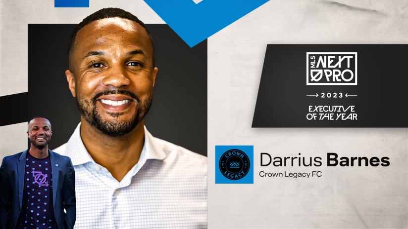 Darrius Barnes Named 2023 MLS NEXT Pro Executive of the Year 