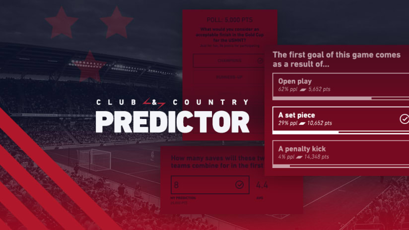 Gold Cup - 2019 - Club & Country predictor - version 2