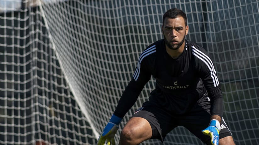 Earl Edwards Jr in training with D.C. United