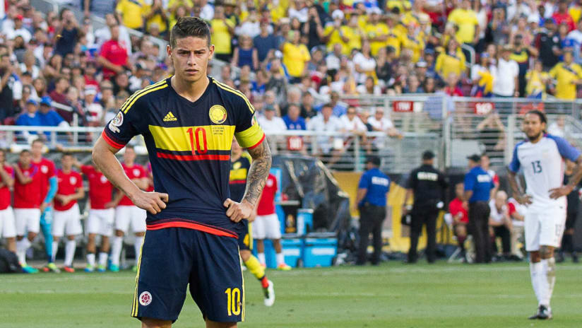 James Rodriguez - Colombia - Copa America Centenario - Lines up a penalty
