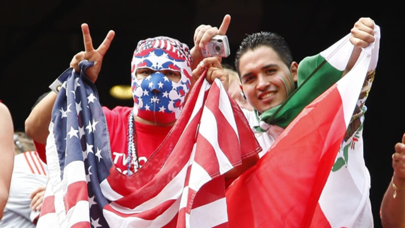 USA and Mexico fans
