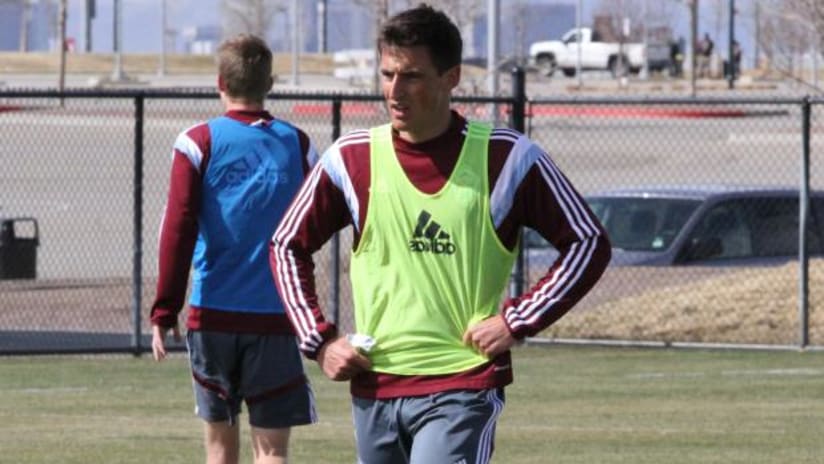 Colorado Rapids defender Thomas Piermayr in training