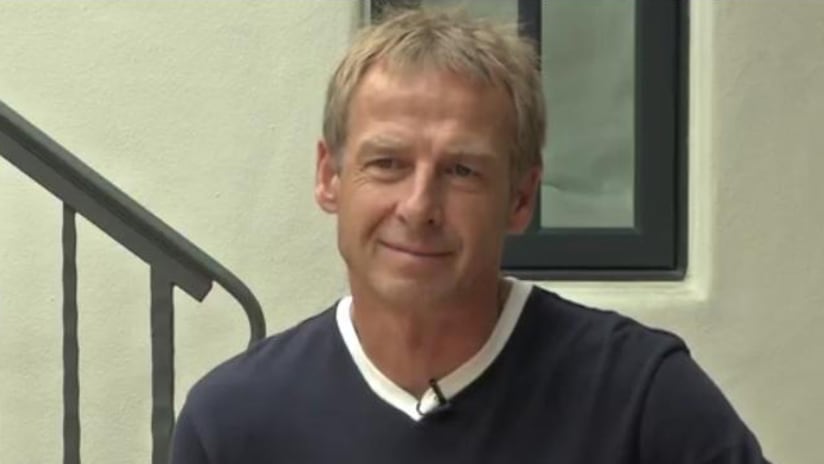 Jurgen Klinsmann interview shot, 16 Oct 2015