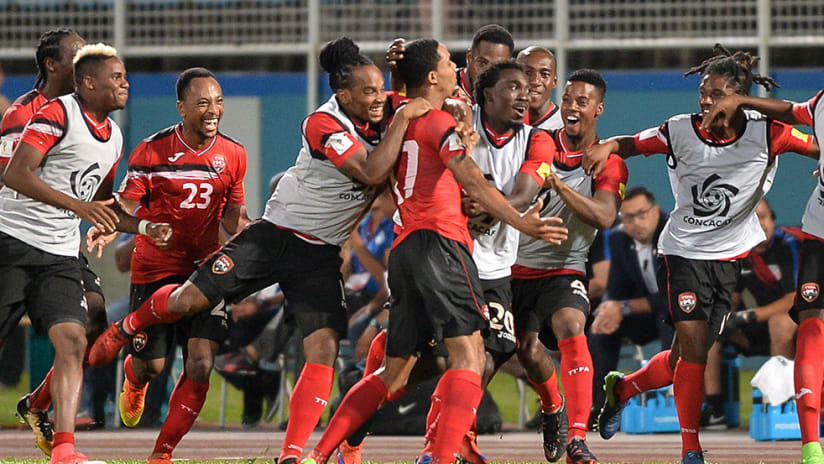 Trinidad Celebration -- Alvin Jones goal -- vs USMNT