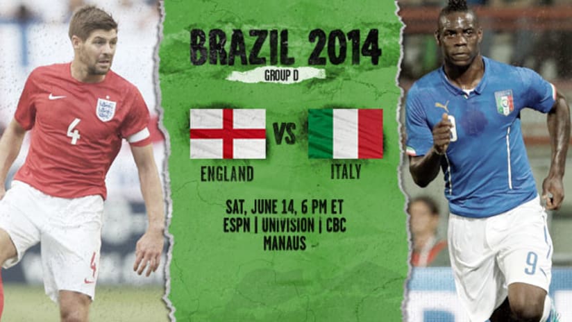 World Cup: England vs. Italy, June 14, 2014