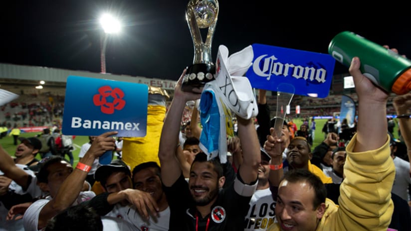 Club Tijuana celebrate their title