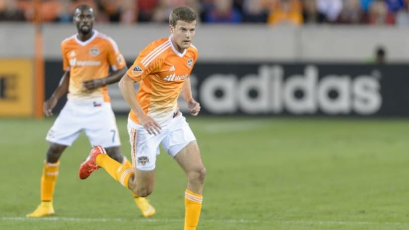Rob Lovejoy in action for Houston Dynamo