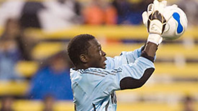 Bouna Coundoul made his MLS debut Saturday for Colorado against the Crew.