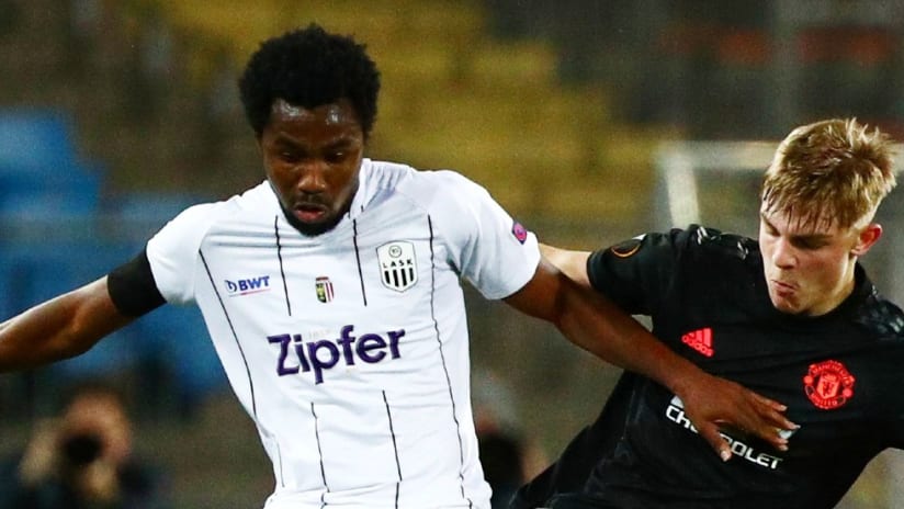 Samuel Tetteh - playing for LASK - RBNY target