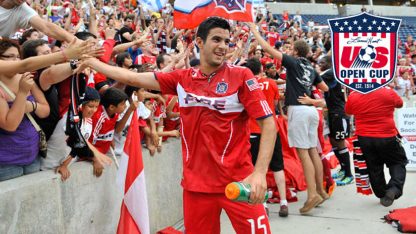 Orr Barouch helped the Fire sink the Red Bulls in USOC quarterfinal play.