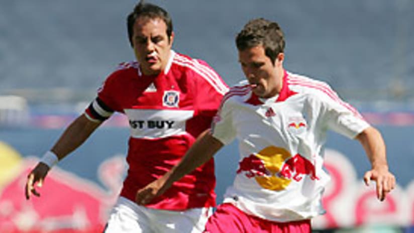 Cuauhtemoc Blanco's masterful performance helped push Chicago into a tie for first place.