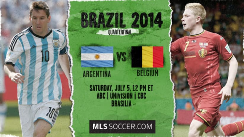 World Cup: Argentina vs. Belgium, July 5, 2014