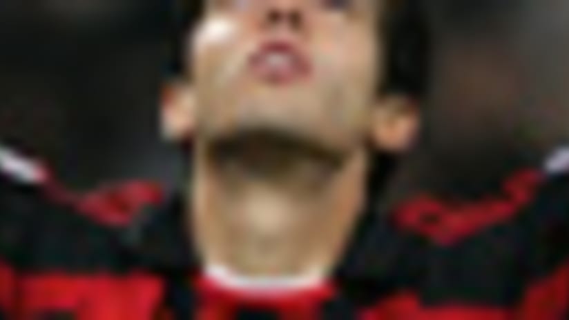 AC Milan's Kaka, claiming he wants to be an evangelical priest, praises the heavens for Celtic's win Wednesday.