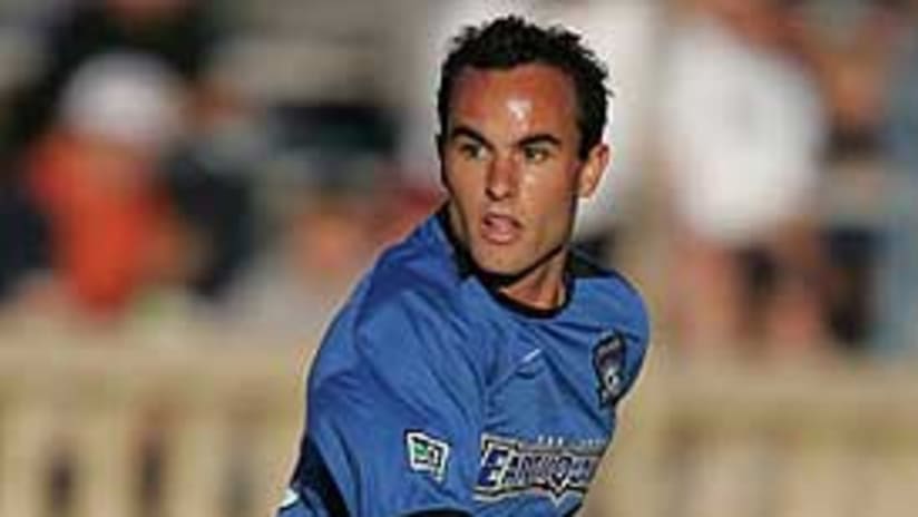 Landon Donovan couldn't finish his chance to grab a point for the Quakes.