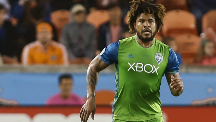 Roman Torres - Seattle Sounders - close-up, 2017