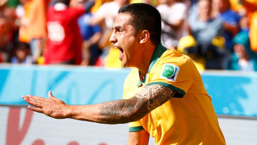Tim Cahill with Australia