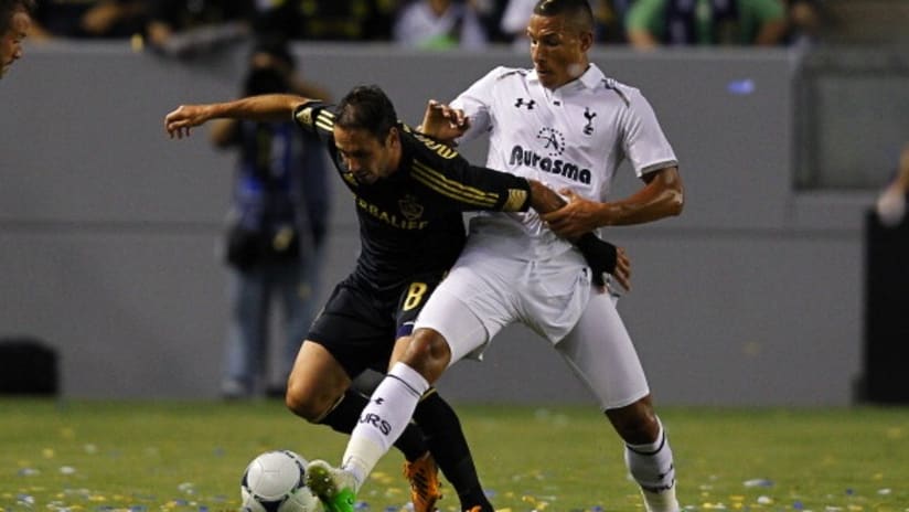 LA Galaxy's Marcelo Sarvas vs Tottenham
