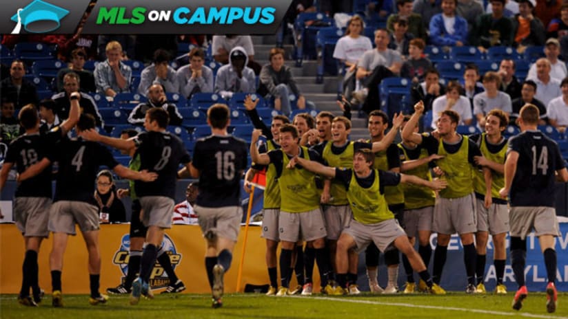 Georgetown celebrate at 2012 College Cup - On Campus