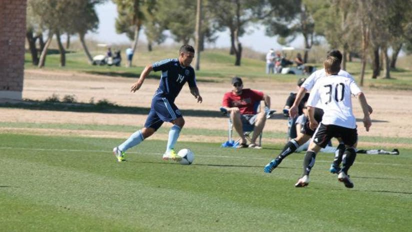 Rookie Dom Dwyer in action for KC