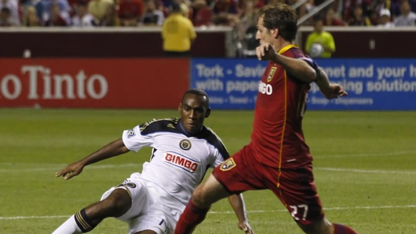 Cody Arnoux made his debut for Real Salt Lake against the Philadelphia Union on Saturday.