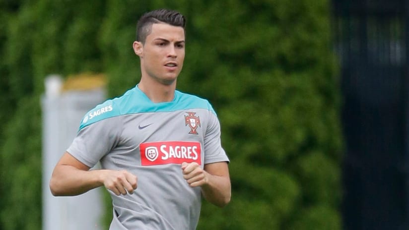 Cristiano Ronaldo training Portugal