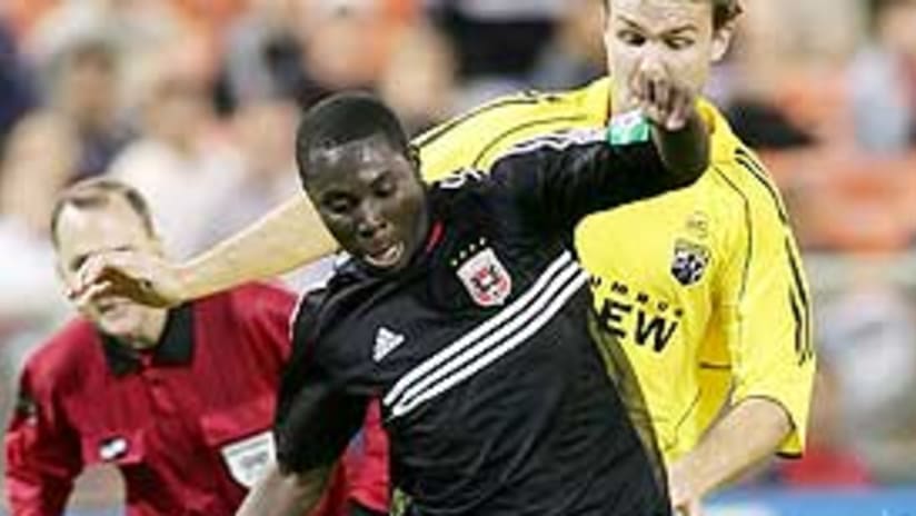 The jersey Freddy Adu wore during the game against Columbus is up for auction.