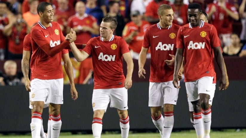 Manchester United celebration - July 30, 2011