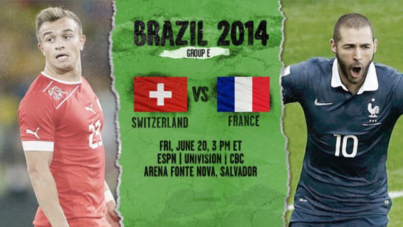 Switzerland vs. France, World Cup Preview