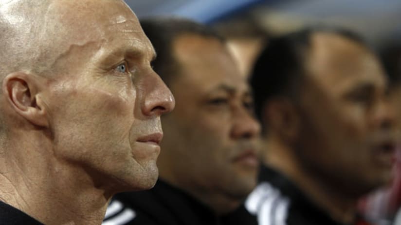 Bob Bradley close up during an Egyptian national team game