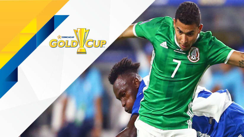 Gold Cup overlay - Orbelin Pineda - Alberth Elis - Mexico - Honduras