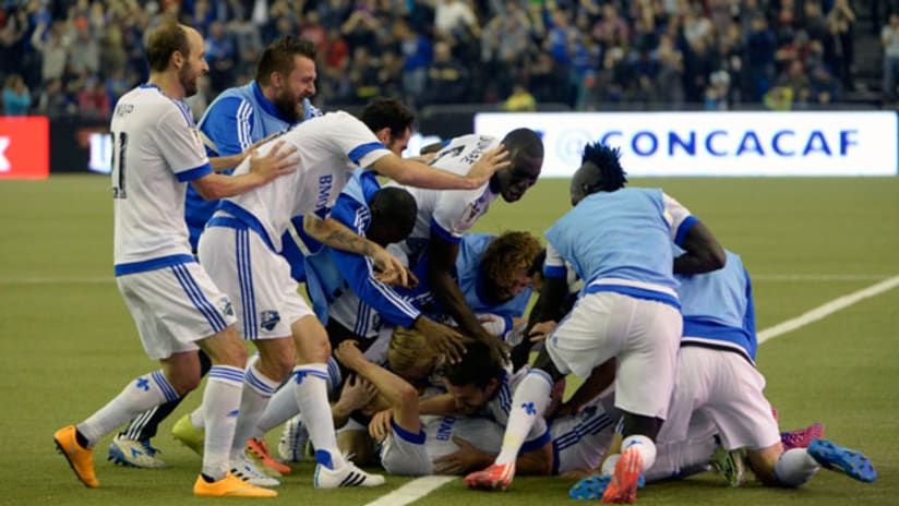 Impact pile on Cameron Porter after he scores winner over Pachuca