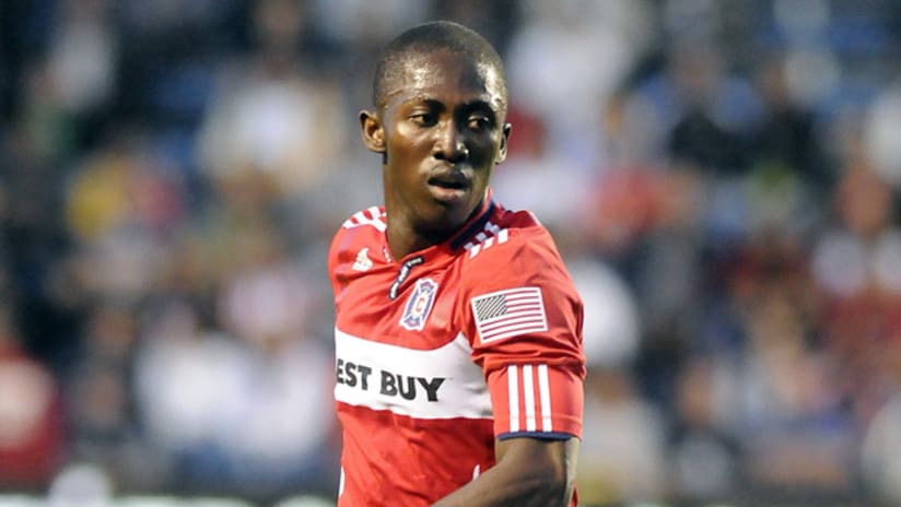 Chicago's Patrick Nyarko has looked most effective in the Fire's five-man midfield set-up