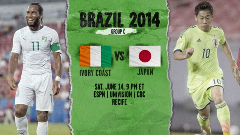 World Cup: Ivory Coast vs. Japan, June 14, 2014