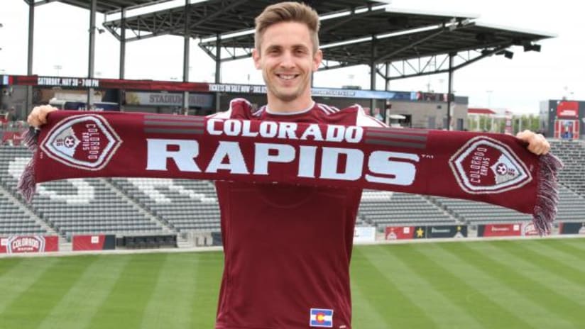 Kevin Doyle with Colorado Rapids scarf
