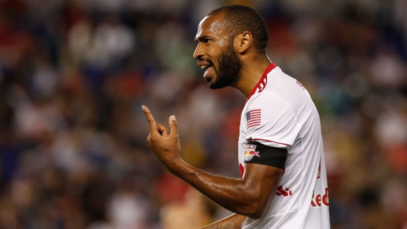 Thierry Henry during New York's draw with Columbus.