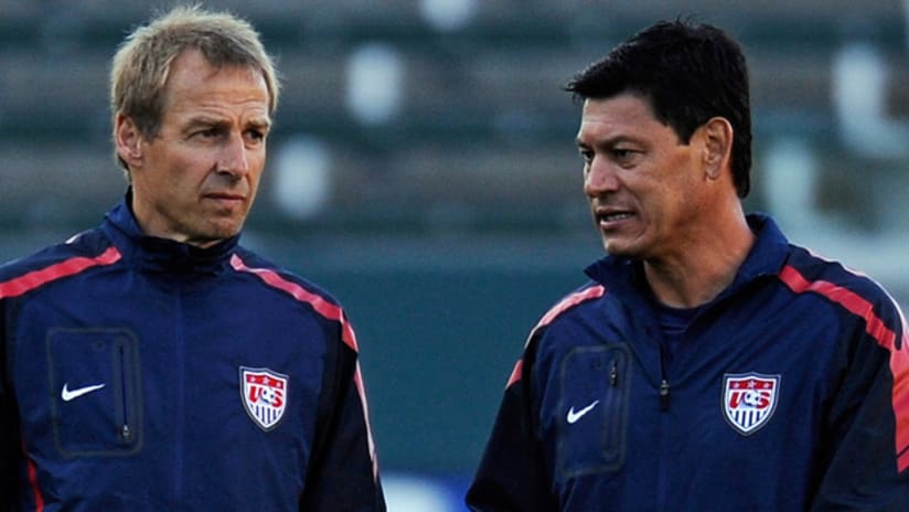 Jurgen Klinsmann and Martin Vasquez